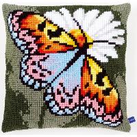 Papillon, kit coussin canevas