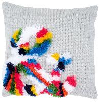 Esperluette, kit coussin au point nou et de couture Vervaco