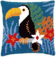 Toucan, kit coussin canevas Vervaco