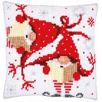 Les Lutins, kit coussin canevas Vervaco