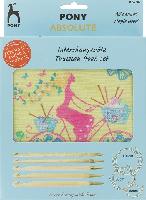 Set de crochets tunisiens circulaires interchangeables Pony, N6.0  N10