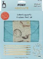 Set de crochets tunisiens circulaires interchangeables Pony, N6.0  N10