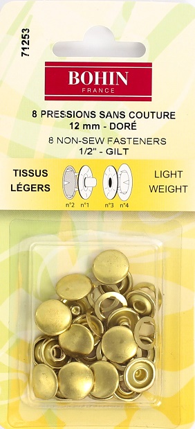 Extensions de boutons à ressort - Gain de 1/2 taille - Bohin