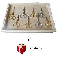 Promo 16 ciseaux  broder + ramasse monnaie + 1 cadeau