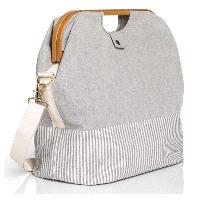 Sac  Ouvrage " canevas & bambou " Gris taille S, Prym