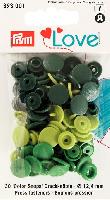 Boutons Pressions Prym Love plastique Vert 12.4 mm