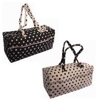 Sac  Ouvrages  Pois Noirs ou Beiges