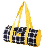 Sac tricot Tartan jaune Bohin 45 x 22 cm