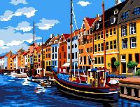 Copenhague, kit canevas Seg de Paris, 60 X 80 cm