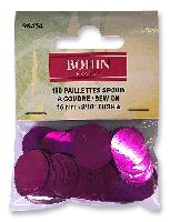 Sequins Paillettes Fuchsia  Coudre Bohin, 150 units