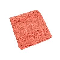 Serviette de toilette DMC, ponge douce et paisse, 50 X 100 cm, coloris < Corail >