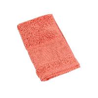 Serviette invit DMC, ponge douce et paisse, 30 X 50 cm, coloris < Corail >