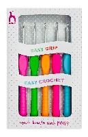 Set de 5 jolis crochets < Easy Grip > en aluminium lger, Pony