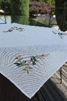 Printemps, chemin de table " Brodlia ", Broderie Traditionnelle