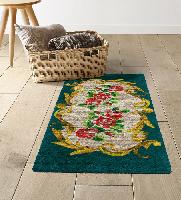 Frdrica, tapis Smyrnalaine 50 X 100 cm, sans la Laine