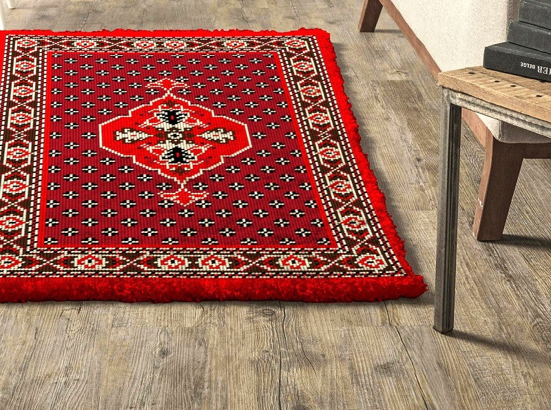 Tapis chemin en laine points noués, orig - Isando