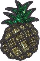 Ananas thermocollant et autocollant 7 X 4.5 cm