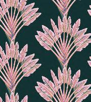 Arbre du voyageur jungle rose, coupon de tissu acrylique collection Prive, 300 x 160 cm