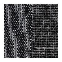 Toile laine thermocollante lourde Noir 90 cm, 10 Mtres