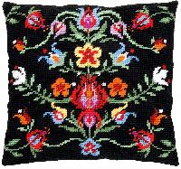 Folklore, kit coussin canevas Gobelin Vervaco