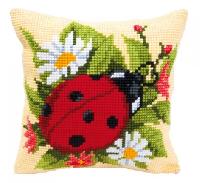 Coccinelle, kit coussin canevas Vervaco Verachtert