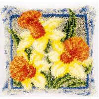 Jonquilles, kit coussin point nou  Vervaco