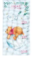 Winnie the Pooh, kit toise de naissance  broder Vervaco